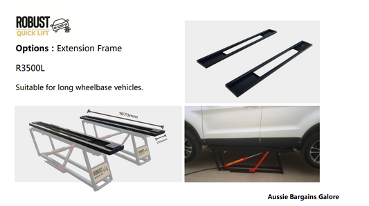 Extension Frame - (R3500L) Lifting Point Distance: 1670mm   Frame Width: 215mm